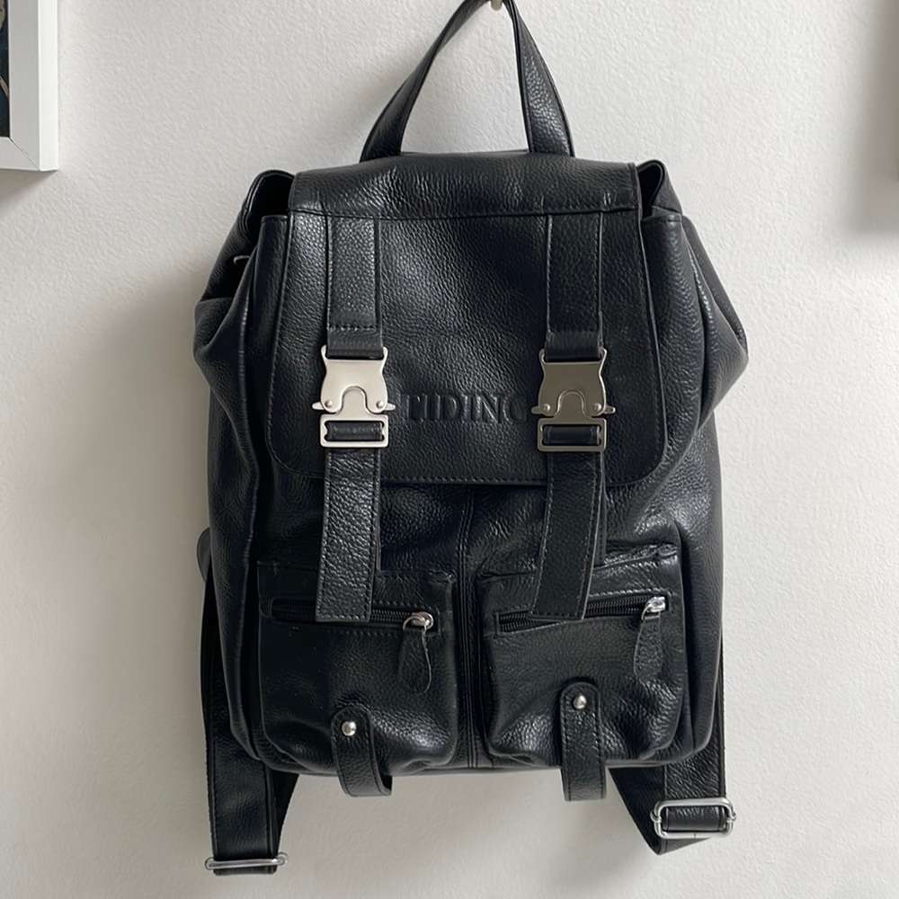 TIDING Leather Backpack